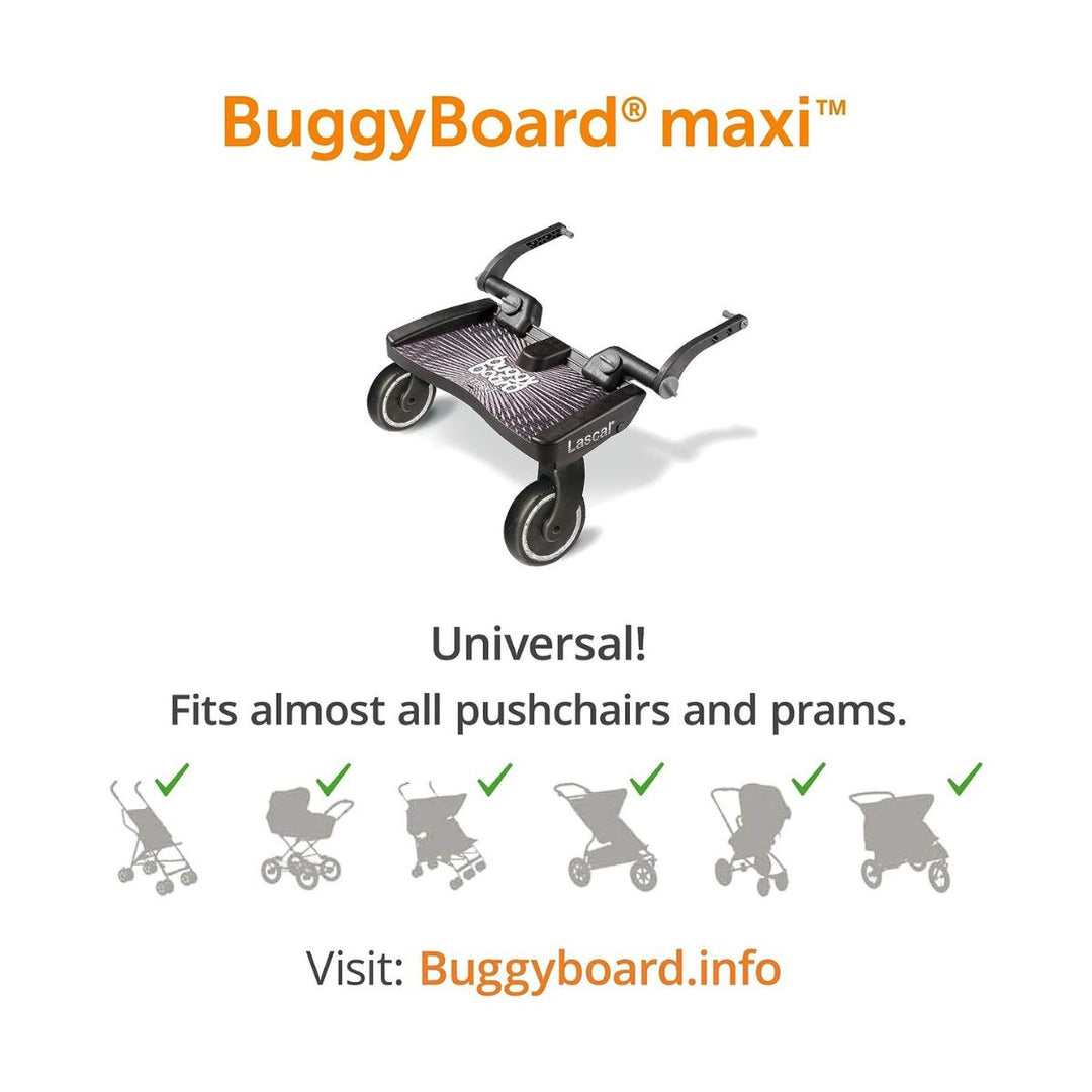 Lascal Buggy Board Maxi, Blue - Universal and easy to attach! unisex  (bambini)
